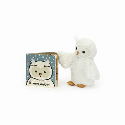 Jellycat If I Were An Owl Board and Bashful Owl Medium New Zealand | TRIVD8902